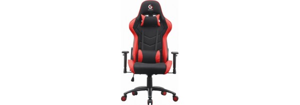 Καρεκλες γραφειου - Gembird GC-01-R Gaming Chair Leather - Red CHAIRS Τεχνολογια - Πληροφορική e-rainbow.gr