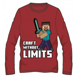 Children's Long Sleeve T-Shirt Minecraft Without Limits 100% Cotton - (48067)