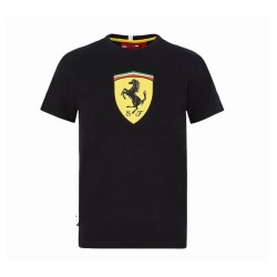 Scuderia Ferrari F1 Team Kids Logo Shield T-shirt Black (Official) KIDS FASHION Τεχνολογια - Πληροφορική e-rainbow.gr