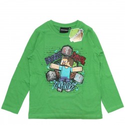 Children's Long Sleeve T-Shirt Minecraft Survive 100% Cotton - (48064) KIDS FASHION Τεχνολογια - Πληροφορική e-rainbow.gr