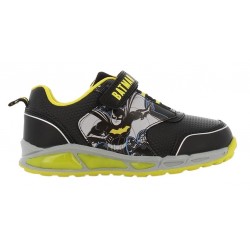 Children's Shoes Batman Licensed Sneakers Black Yellow With Lights