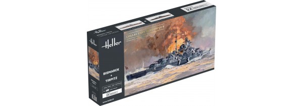 Heller Bismarck + Tirpitz TWINSET (Scale: 1:400) – 85078 Models Τεχνολογια - Πληροφορική e-rainbow.gr