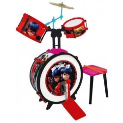 Children’s Toy Drum Set with stool Miraculous Ladybug - 2676 KIDS & BABYS Τεχνολογια - Πληροφορική e-rainbow.gr