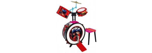 Children’s Toy Drum Set with stool Miraculous Ladybug - 2676 KIDS & BABYS Τεχνολογια - Πληροφορική e-rainbow.gr