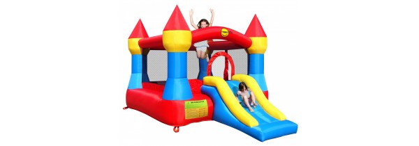 Happy Hop Castle Bouncer with Slide (9017) outdoor/indoor Inflatable  Τεχνολογια - Πληροφορική e-rainbow.gr