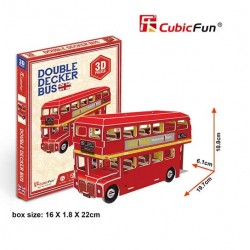 Cubic Fun Double Decker Bus 66pcs 3D Puzzle - (S3018h) Puzzle Τεχνολογια - Πληροφορική e-rainbow.gr