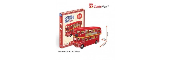 Cubic Fun Διπλό Λονδρέζικο Λεωφορείο 3D Puzzle 66 Τεμ- (S3018h) Puzzle Τεχνολογια - Πληροφορική e-rainbow.gr