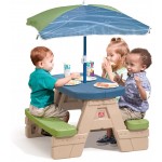 Step2 Sit & Play Picnic Table with Umbrella (841800) OUTDOOR TOYS Τεχνολογια - Πληροφορική e-rainbow.gr