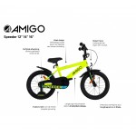 AMIGO Speeder 16 Inch Boys bicycle Yellow/Black Bicycles Τεχνολογια - Πληροφορική e-rainbow.gr