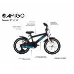AMIGO Speeder 16 Inch Boys bicycle Blue/Black Bicycles Τεχνολογια - Πληροφορική e-rainbow.gr