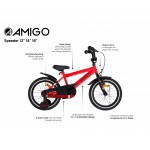 AMIGO Speeder 16 Inch Boys bicycle Red/Black Ποδήλατα Τεχνολογια - Πληροφορική e-rainbow.gr