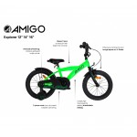 AMIGO Explorer 16 Inch Boys bicycle Green/Black Ποδήλατα Τεχνολογια - Πληροφορική e-rainbow.gr