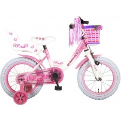Volare Rose 14 Inch Girls Bicycle Pink/White (81403) Ποδήλατα Τεχνολογια - Πληροφορική e-rainbow.gr