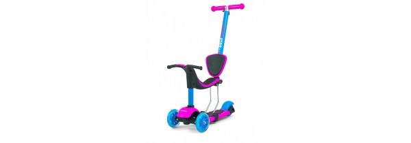 Milly Mally Ride on scooter 3-in-1 – pink/blue (24712) Children's Scooters Τεχνολογια - Πληροφορική e-rainbow.gr