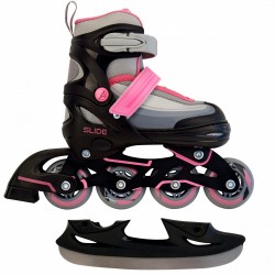 AMIGO Skates 2-in-1 & Slide Junior - black/Pink Children's Scooters Τεχνολογια - Πληροφορική e-rainbow.gr