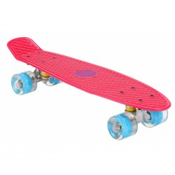 AMIGO Skateboard with LED lighting - Pink/Blue Children's Scooters Τεχνολογια - Πληροφορική e-rainbow.gr