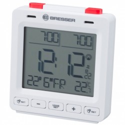 Bresser MyTime Easy II Alarm Clock - White Table Watches Τεχνολογια - Πληροφορική e-rainbow.gr