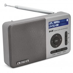 Aiwa RD-40DAB/SL Portable Radio DAB+ FM-RDS + Headphones Silver PORTABLE RADIO/WORLD RECEIVERS Τεχνολογια - Πληροφορική e-rainbow.gr