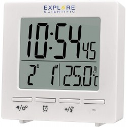 Explore Scientific Compact Radio Controlled Alarm Clock (RDC1005WHT) Thermometers/hygrometer Τεχνολογια - Πληροφορική e-rainbow.gr
