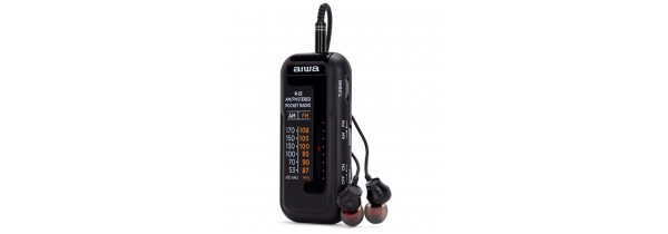 Aiwa R-22BK Mini Pocket Radio with Earphones Black PORTABLE RADIO/WORLD RECEIVERS Τεχνολογια - Πληροφορική e-rainbow.gr