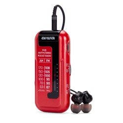 Aiwa R-22RD Mini Pocket Radio with Earphones Red PORTABLE RADIO/WORLD RECEIVERS Τεχνολογια - Πληροφορική e-rainbow.gr