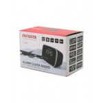 Aiwa CRU-19BK Digital Alarm Clock with Dual USB Charge Table Watches Τεχνολογια - Πληροφορική e-rainbow.gr