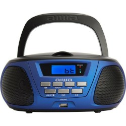 Aiwa BBTU-300BL Boombox BT/CD/USB Radio Blue
