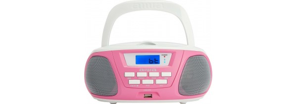 Aiwa BBTU-300PK Boombox BT/CD/USB Radio Pink PORTABLE RADIO/WORLD RECEIVERS Τεχνολογια - Πληροφορική e-rainbow.gr