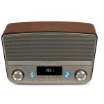 Aiwa BSTU-750BR Επιτραπέζιο Ραδιόφωνο Ρεύματος Bluetooth και USB Καφέ PORTABLE RADIO/WORLD RECEIVERS Τεχνολογια - Πληροφορική e-rainbow.gr