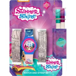 Kids Licensing Watch Shimmer and Shine Digital Watch + Colorable Watch band set (17056SH) Kids Τεχνολογια - Πληροφορική e-rainbow.gr