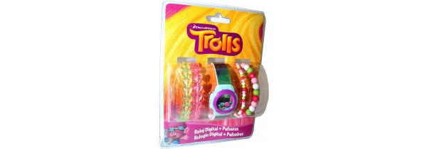 Kids Licensing Trolls Digital Watch + Bracelet set (17095TR) Kids Τεχνολογια - Πληροφορική e-rainbow.gr