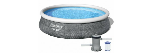Bestway Swimming Pool Fast Set With Filter 396 * 84 cm. - 57313 outdoor/indoor Inflatable  Τεχνολογια - Πληροφορική e-rainbow.gr