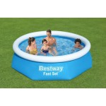 Bestway Swimming Pool Fast Set with filter pump 244 * 61 cm. - 57450 outdoor/indoor Inflatable  Τεχνολογια - Πληροφορική e-rainbow.gr