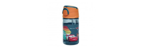 Gim Plastic Bottle with Straw Cars 350ml (55271204) School accessories Τεχνολογια - Πληροφορική e-rainbow.gr