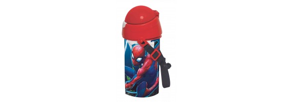 Sport-bottle GIM Plastic 500ml Spiderman - 55715209 School accessories Τεχνολογια - Πληροφορική e-rainbow.gr