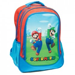 Gim Super Mario School Bag 42cm (313-00031) Backpacks Τεχνολογια - Πληροφορική e-rainbow.gr