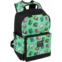 School Bag Minecraft Mini Mobs Cluster Green 17" (43cm) - (3135811) Backpacks Τεχνολογια - Πληροφορική e-rainbow.gr