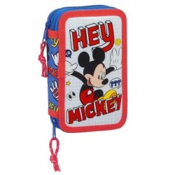 Safta Disney Mickey Pencilcase 2 Επίπεδα (412014854) Backpacks Τεχνολογια - Πληροφορική e-rainbow.gr