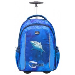 Belmil Trolley School Bag Shark Blue 25lt. 47cm (338-45) Backpacks Τεχνολογια - Πληροφορική e-rainbow.gr