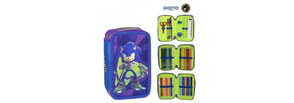 Cerda Sonic the Hedgehog Pencilcase 3 Levels- Filled (2700000803) School accessories Τεχνολογια - Πληροφορική e-rainbow.gr