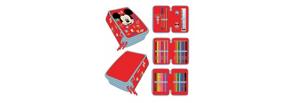 Cerda Disney Mickey Pencilcase 3 Levels Filled (2700000396) School accessories Τεχνολογια - Πληροφορική e-rainbow.gr