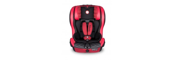 Lionelo Adriaan Child Seat Leather Rot ISOFIX - red/black Car Seats Τεχνολογια - Πληροφορική e-rainbow.gr