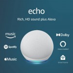 Amazon Echo (4th Gen) - White (2020) SPEAKERS / Bluetooth Τεχνολογια - Πληροφορική e-rainbow.gr