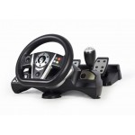 Gembird Vibration Racing Wheel With Pedals (PC/PS3/PS4/SWITCH) - STR-M-01 ACCESSORIES Τεχνολογια - Πληροφορική e-rainbow.gr