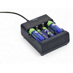 Energenie Usb Battery Charger for AA/AAA Batteries – Black (BC-USB-01) BATTERY CHARGERS Τεχνολογια - Πληροφορική e-rainbow.gr