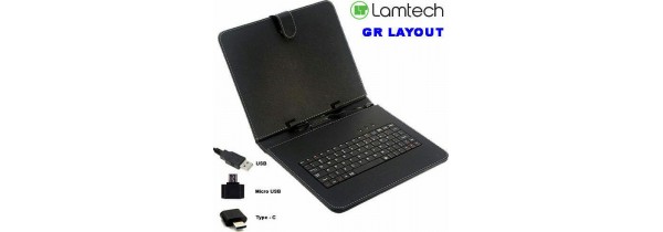 Lamtech Flip Cover GR Keyboard + 3 Usb Tips (Universal 10.1-10.4") Black - LAM021912 Universal Cases 9 