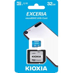 Kioxia EXCERIA microSDHC 32GB U1 with Adapter (LMEX1L032GG2) MEMORY CARDS Τεχνολογια - Πληροφορική e-rainbow.gr