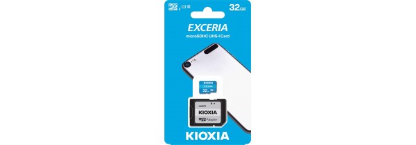 Καρτες μνημης - Kioxia EXCERIA microSDHC 32GB U1 with Adapter (LMEX1L032GG2) ΚΑΡΤΕΣ ΜΝΗΜΗΣ Τεχνολογια - Πληροφορική e-rainbow.gr
