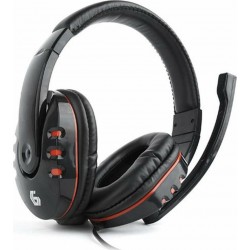 Gembird GHS-402 Over Ear Gaming Headset with Volume Control Black HEADPHONE Τεχνολογια - Πληροφορική e-rainbow.gr