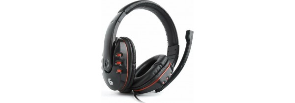 Gembird GHS-402 Over Ear Gaming Headset with Volume Control Black HEADPHONE Τεχνολογια - Πληροφορική e-rainbow.gr